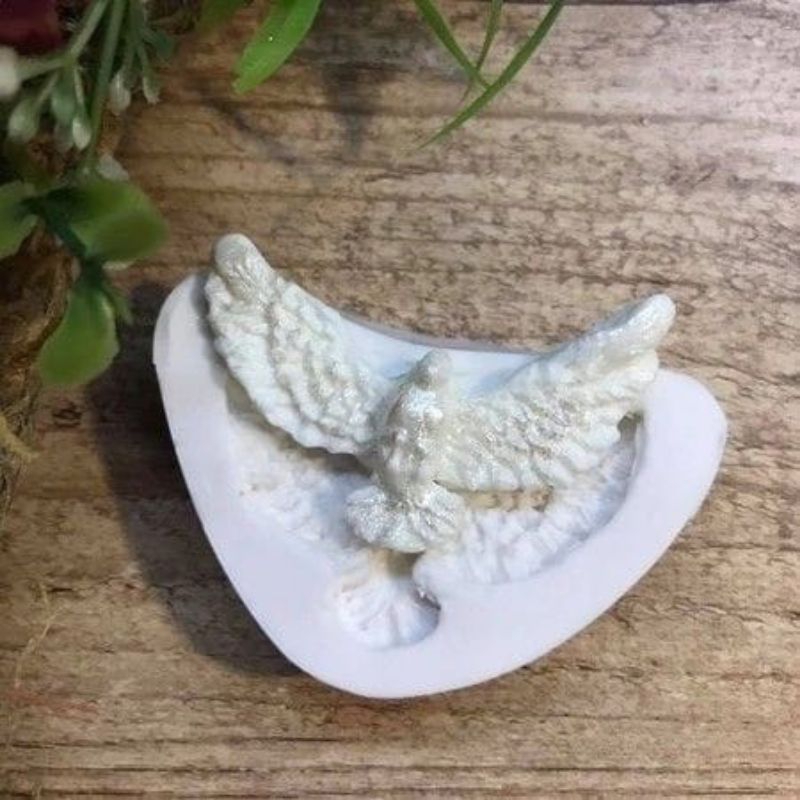 Molde de Silicone Pomba cód 1184 - Religiosa, Batizado, Primeira Comunhão, Divino