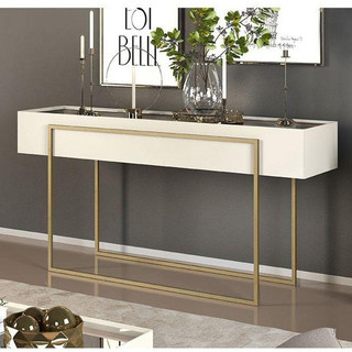 Aparador Para Sala Petri Off White - Dj Móveis em Oferta na Shopee