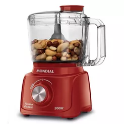 Mini Processador Turbo Pratic Mondial MP-16-R Vermelho 220V