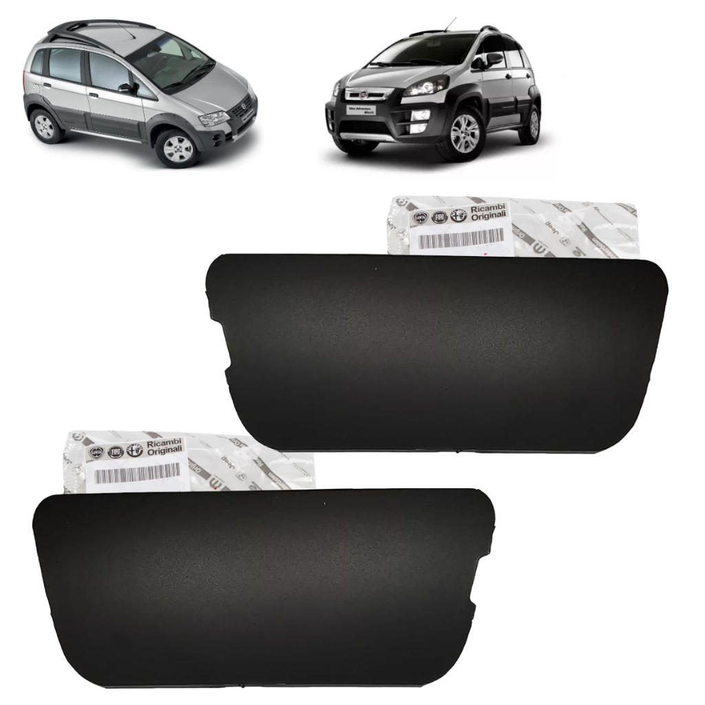 Par Tampa Rack Teto Traseiro Fiat Idea Adventure Original