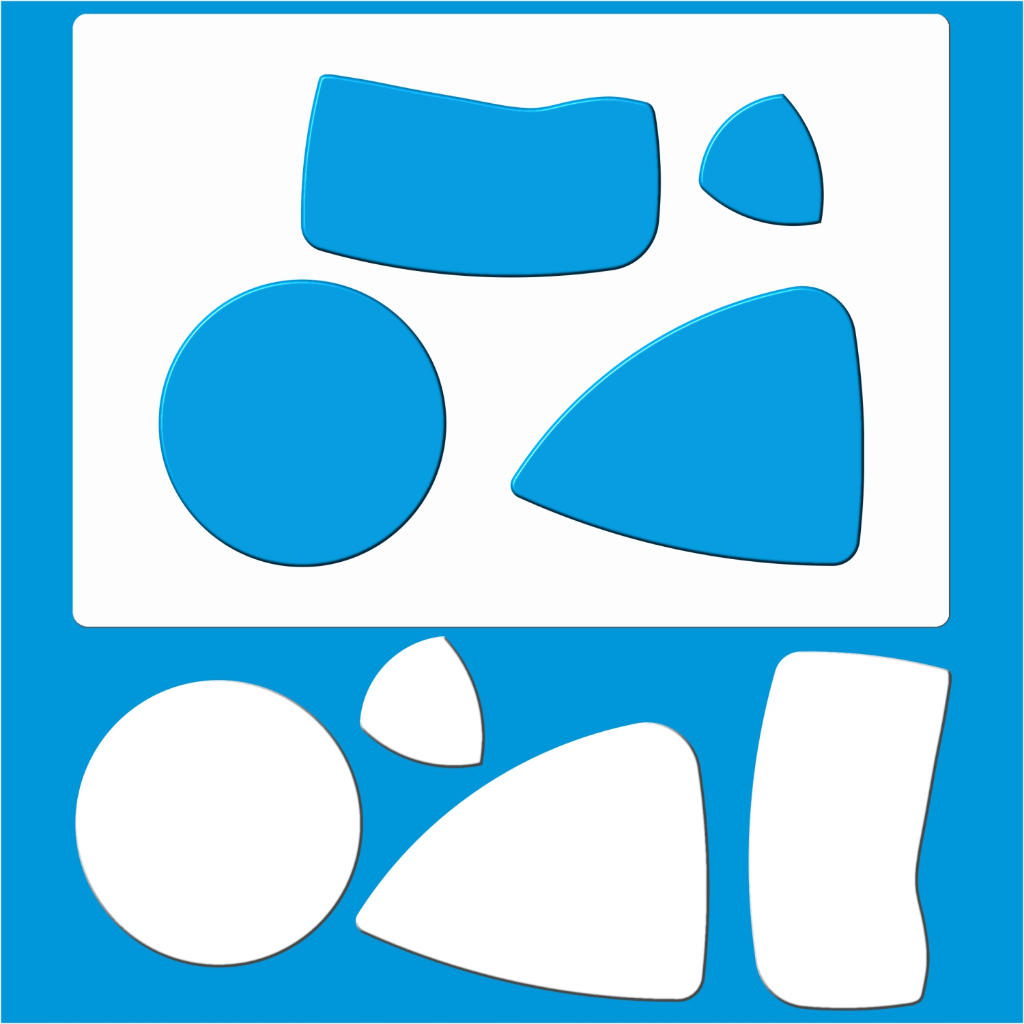 Stencil 21 X 29 Geometricos Molde Vazado Para Pintura Tecido Mdf Madeira Parede Camiseta Pano Prato