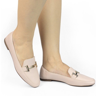 Sapato Social Feminino Mocassim Olzzy Bico Quadrado Oxford Scarpin Confortável Moda Casual M-42 em Oferta na Shopee