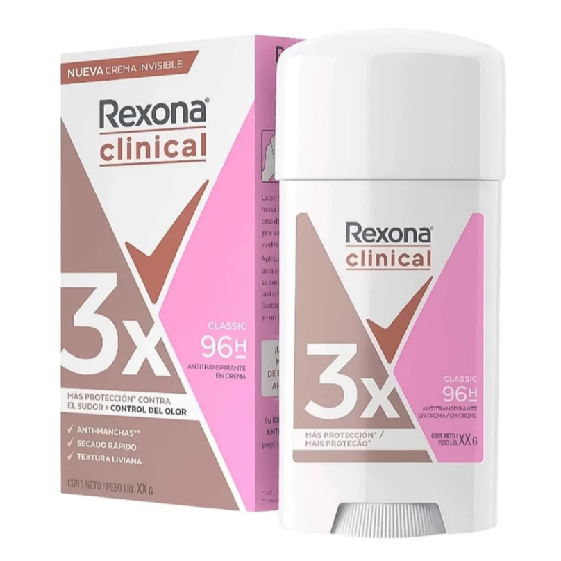 Rexona Clinical Creme Antitranspirante Classic 58g