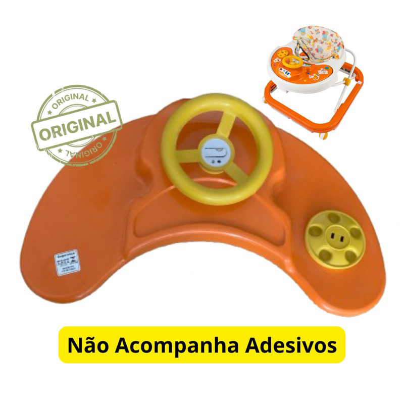 Bandeja do Andador Bebê Styll Baby Musical Rosa Azul Laranja Original Brinquedo