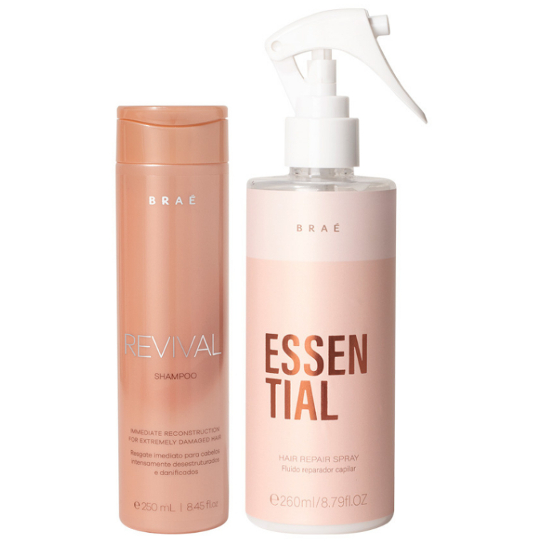 Kit Brae Shampoo Revival 250ml + Fluido Essential 260ml