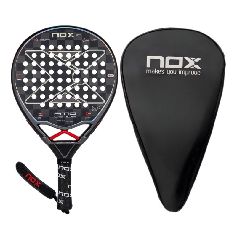 Raquete de Padel Nox At10 Genius 18K + Capa