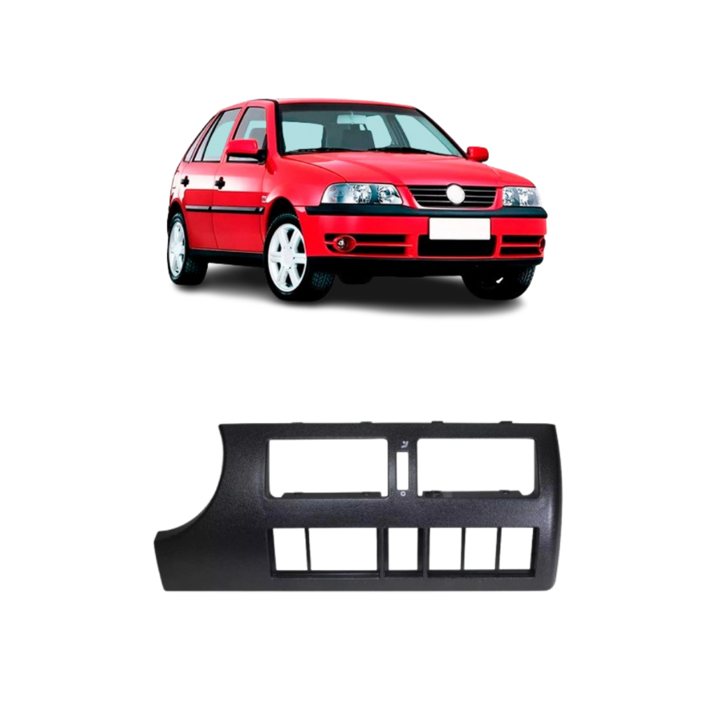 Moldura Central Do Painel Vw Gol Parati Saveiro G3 Preto