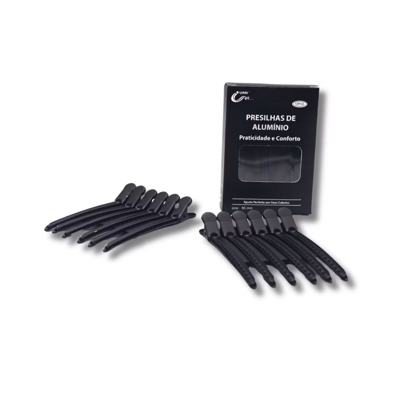 Presilhas de Alumínio Brilhante Metálicos Umi Autoclaváveis e Resistentes à Corrosão com 12 Unidades em Oferta na Shopee