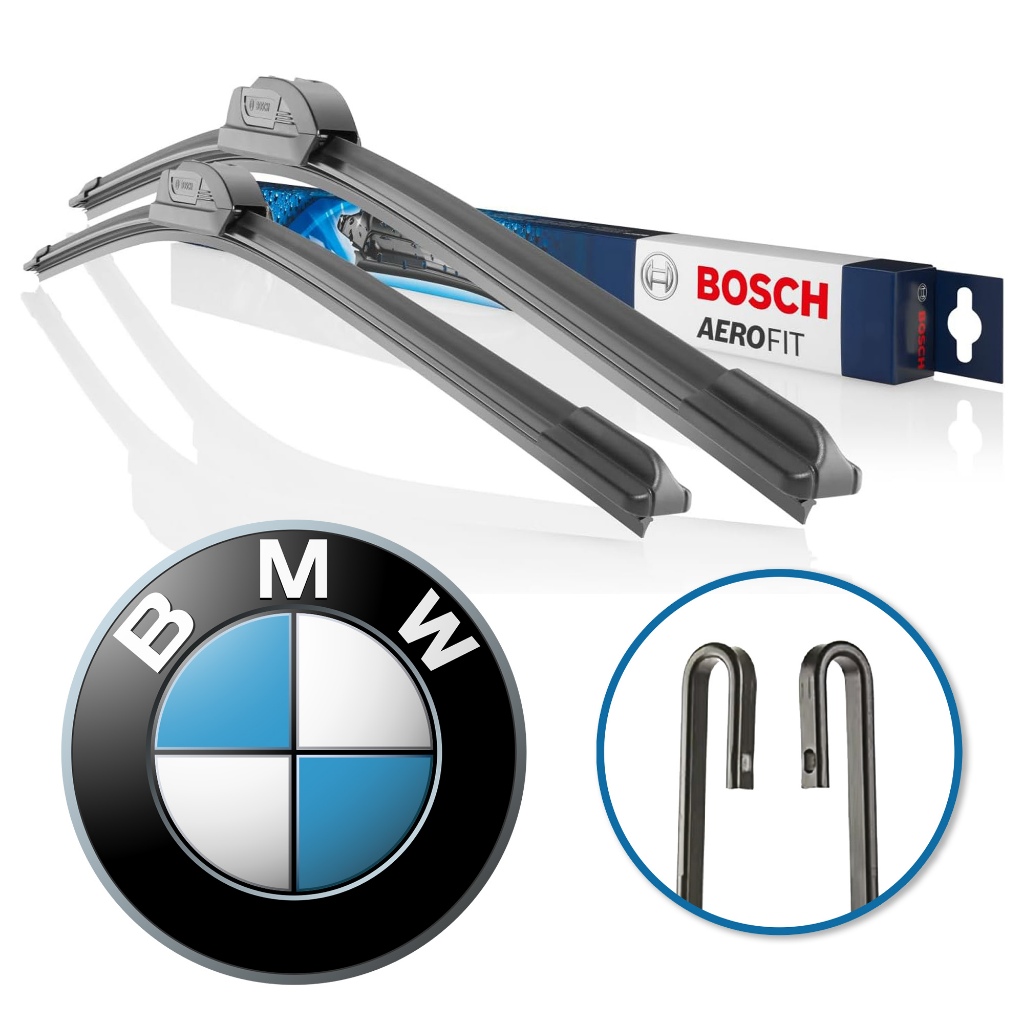 Par de Palheta Limpador de Parabrisa Aerofit Gancho Original Bosch BMW em Oferta na Shopee