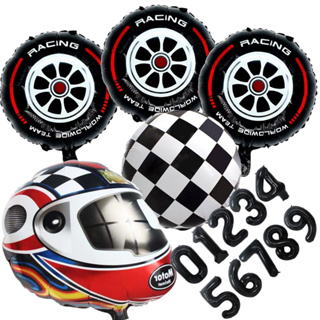 Kit CORRIDA CAPACETE NÚMERO BALÃO METALIZADO STOCK CAR CORRIDA DE CARROS MOTO em Oferta na Shopee