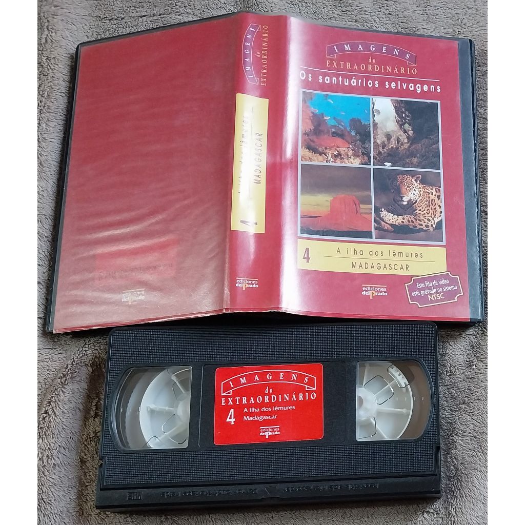 vhs original imagens do extraordinário 4: a ilha dos lêmures - madagascar