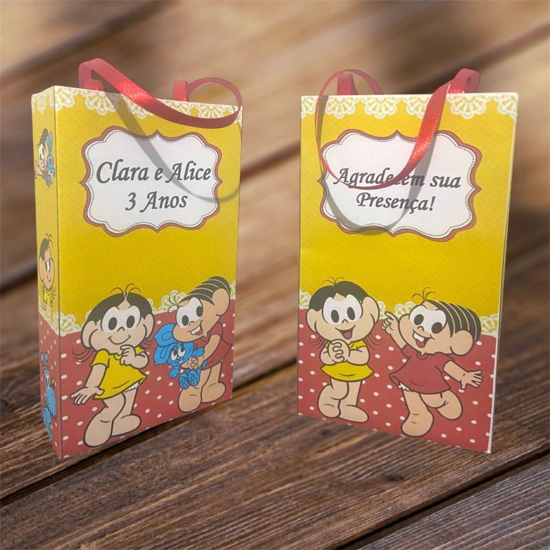 Sacolinha personalizada Magali Monica 15 unidades