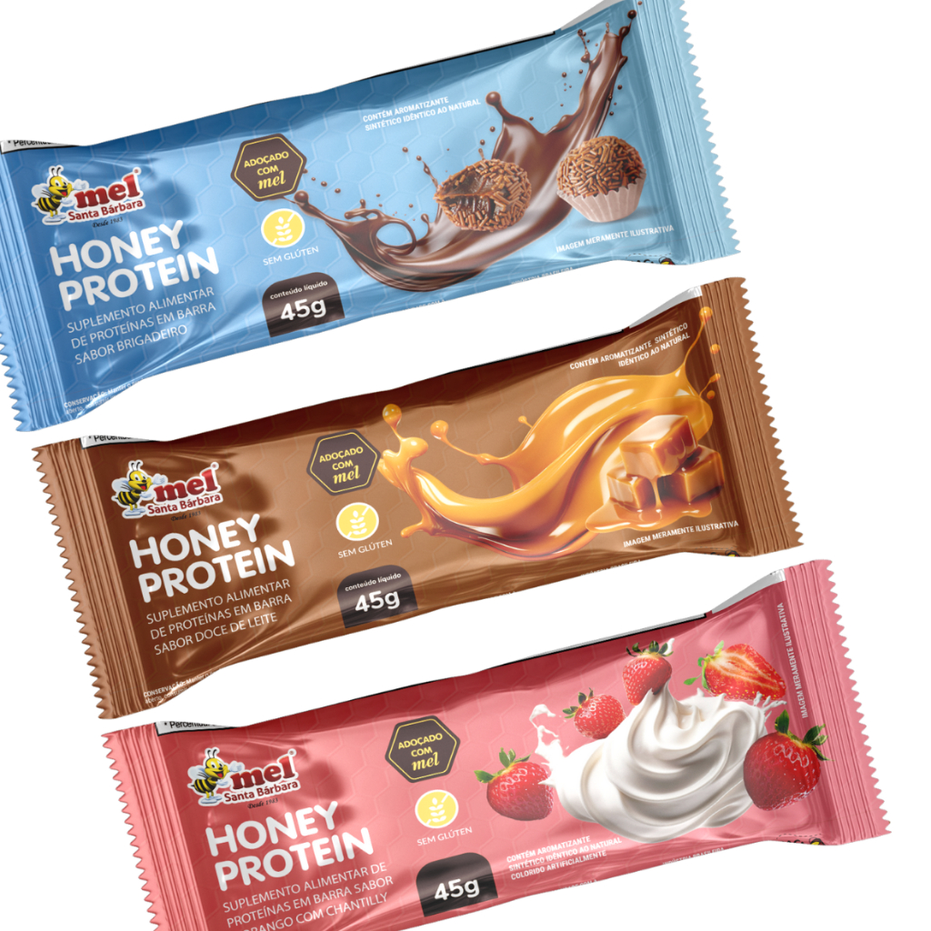 Barra Proteína de Mel Proteíca - Vários Sabores - Food & Beverages