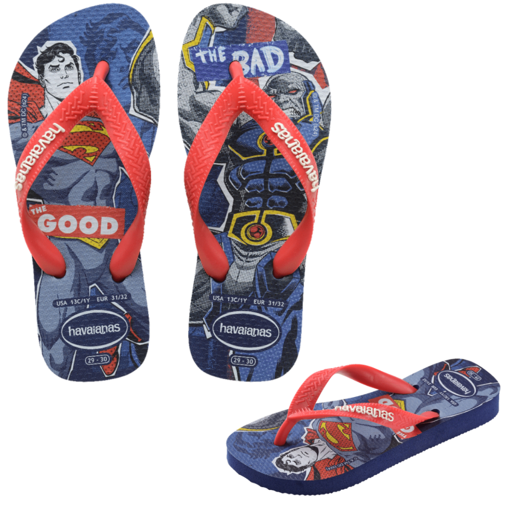 Havaianas Hérois Marvel Hulk Homem de Ferro Lançamento
