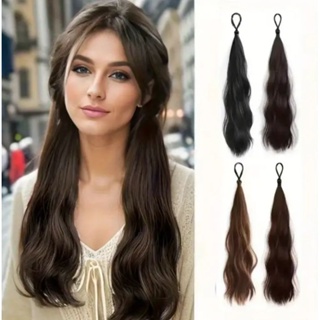 rabo de cabelo premium igual humano em Oferta na Shopee