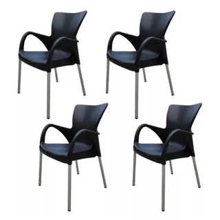 Kit 4 Cadeiras De Escritório/Jantar Setúbal em Oferta na Shopee