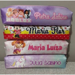 Estojo Escolar Personalizada - Diversos Temas em Oferta na Shopee