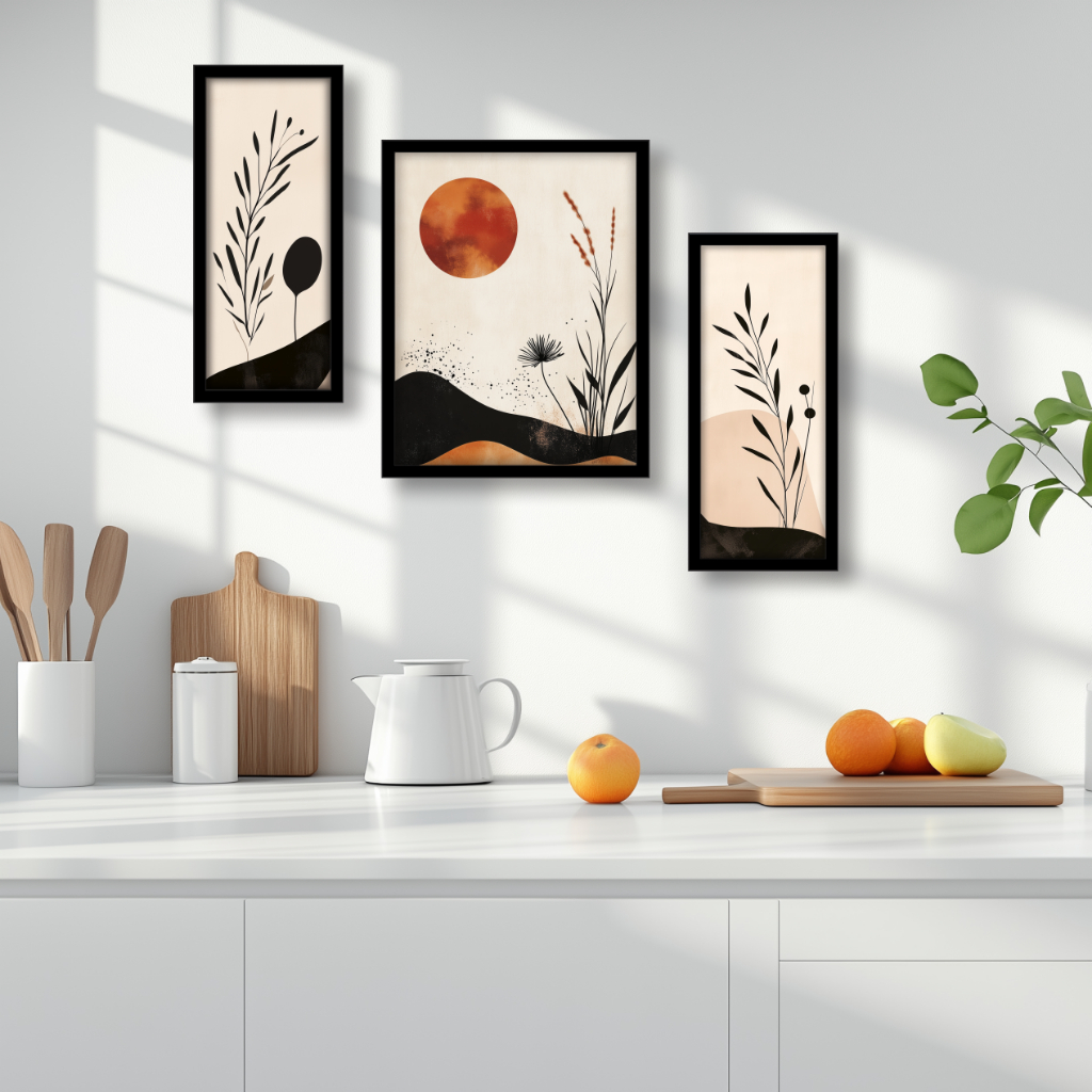 quadros decorativos para cozinha lavabo sala de jantar minimalista abstrato