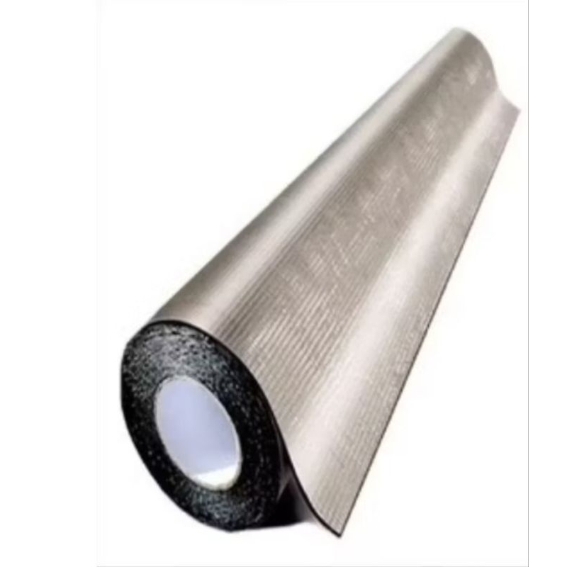 Manta Asfaltica Telhado 90cm x 10metros Auto Adesiva Aluminizada Fita Veda Tudo