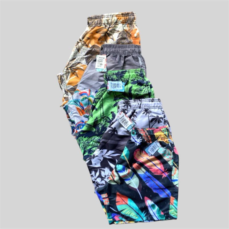 kit 5 short masculino tactel moda praia verao mauricinho
