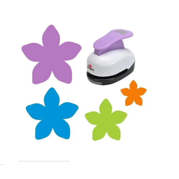 Cortador Perfurador Eva E Papel Scrapbook - Flor 5 Pontas 50mm - 5,0cm em Oferta na Shopee