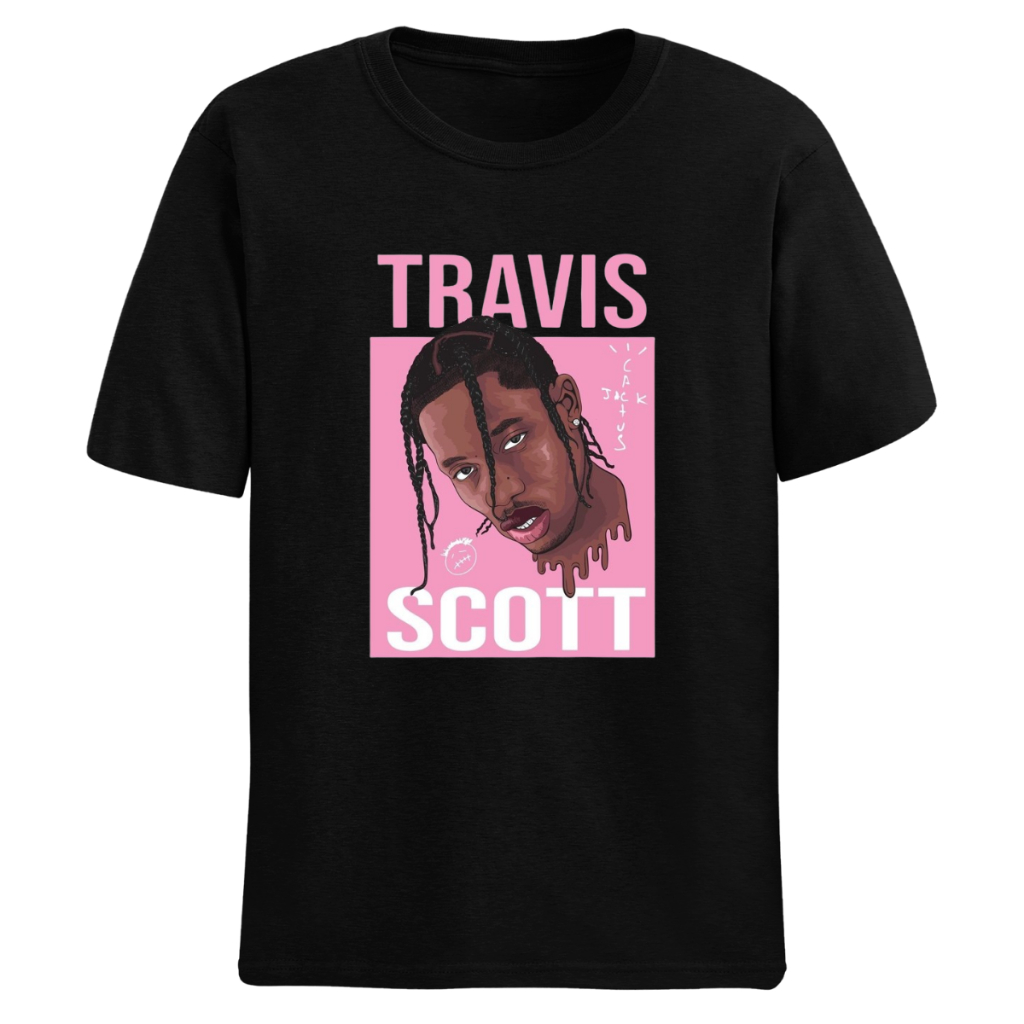 Camiseta Travis Scott Camisa AstroWorld 100% Algodão Rapper
