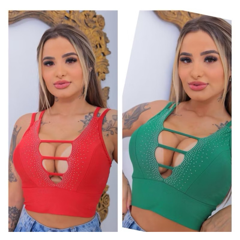Cropped Pedraria Devote Em V Moda 2024!