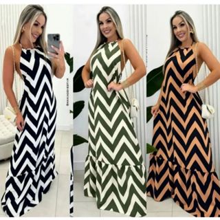 Vestido Longo Frente Única com Bojo 💃 Costa Nua em Oferta na Shopee