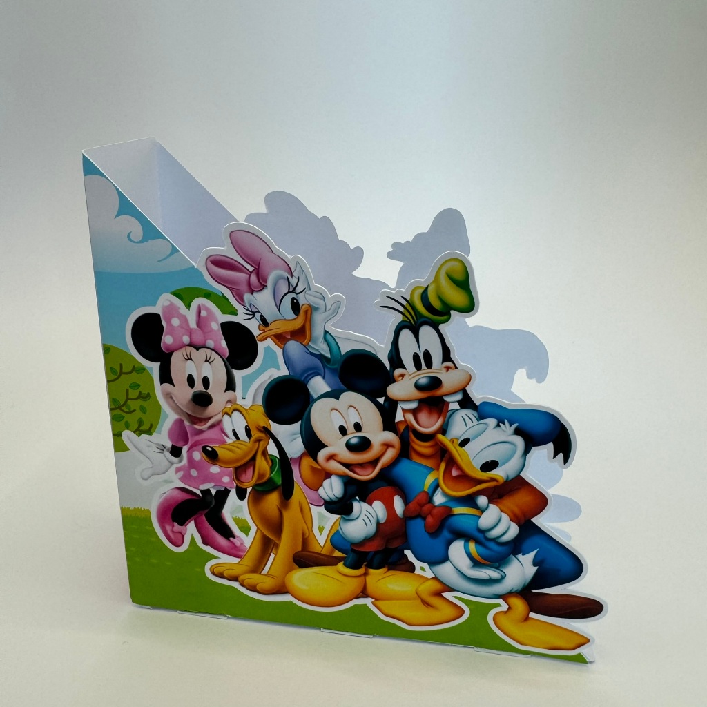 Centros de mesa porta guardanapo personalizados turma do Mickey SEM NOME pegue e monte