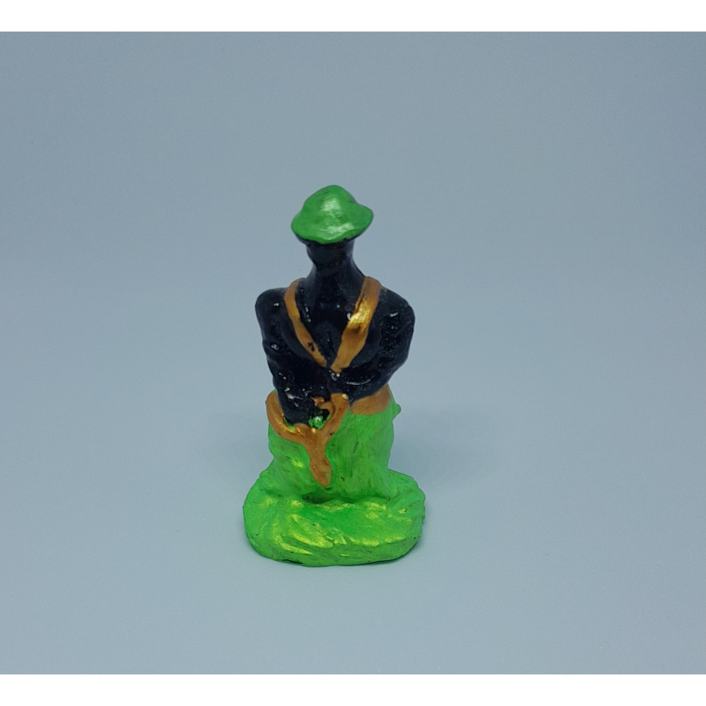 Imagem Orixá Oxóssi Resina 5 cm/candomble/umbanda/miniatura