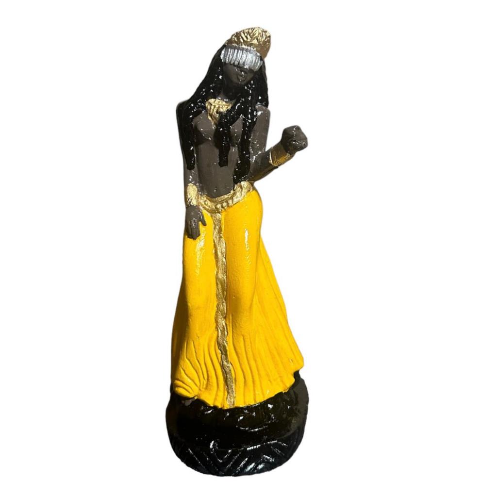 estatua Oxum 23 Cm modelo 2(pele preta) personalizada