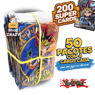 50 Pacotinhos Yu-Gi-Oh! | São 200 CARDS | Revenda em Oferta na Shopee