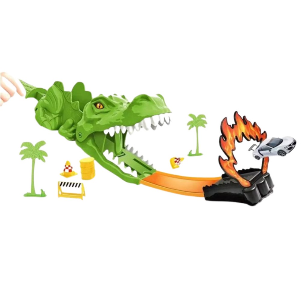 Pista De Carrinho Manobras Croc Com Lançador De Carro Racing