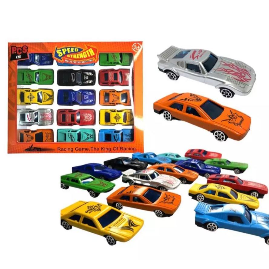 Kit Com 45 Carrinhos Coloridos Coleção Carros De Brinquedo tipo Hot wheels Colecionavel Mattel Loose Action Racing Nasca