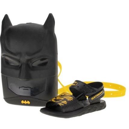 Kit Papete Infantil Batman e Batmochila Grendene Kids  PRETO/AMARELO