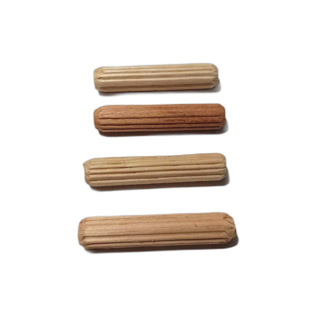 Cavilha de madeira 8x60 para junção em móveis - 100 unidades