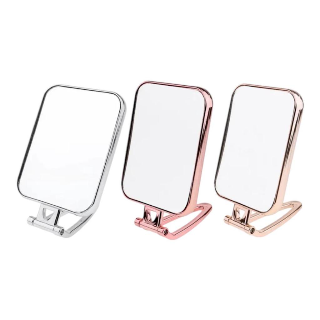 Espelho retangular duplo de maquiagem de mão ou mesa TG em Oferta na Shopee