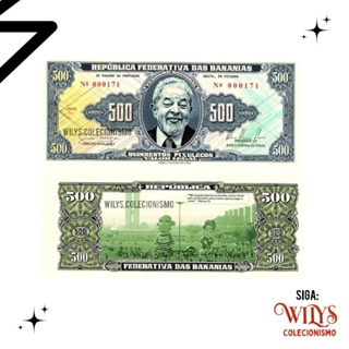 Cédula Fantasia 500 Pixulecos em Oferta na Shopee