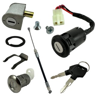 Kit Chave Ignição Contato Cabo Trava Banco Pop 100 2007 2008 2009 2010 2011 2012 2013 2014 2015 em Oferta na Shopee