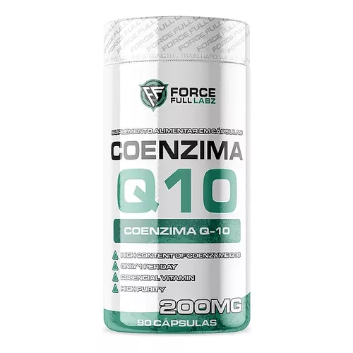 Coenzima Q10 200mg Ubiquinona Q-10 90 Cápsulas 90 Porção Force Full Labz