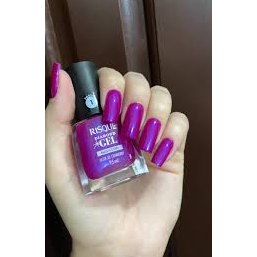 Esmalte Risqué Diamond Gel - Licor de Cranberry em Oferta na Shopee