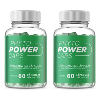 Phyto Power Caps 2 Potes 60 Cápsulas Cada. !! Sabor Neutro em Oferta na Shopee
