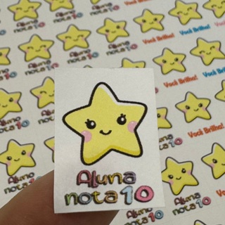 200 adesivos de Incentivos escolares estrelinha amarela new VOLTA AS AULAS 2026 em Oferta na Shopee
