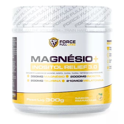 Magnésio True inositol inusitol, Triptofano, Melatonina 300g - Force Full Labz em Oferta na Shopee