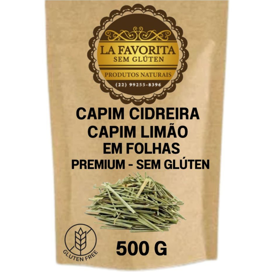 Capim Cidreira 100G - 250 G - 500 G em Folhas p/ Chá - Capim Limão - Capim Santo - Sem Glúten em Oferta na Shopee