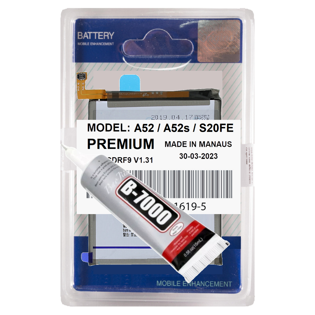 Battria de Alta Capacidade Compatível Com Galaxy S20 FE G780 G781 + Longa Duração + Cola! em Oferta na Shopee