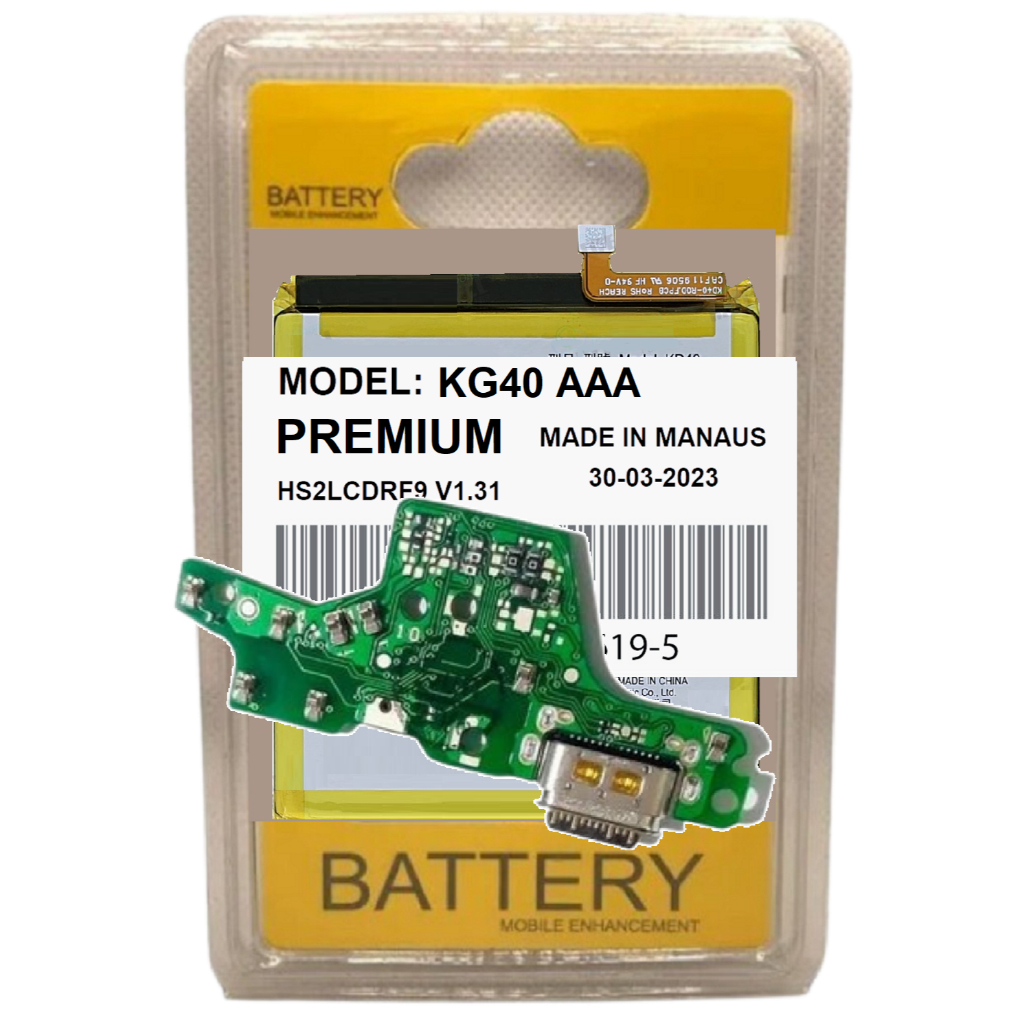 Battria KG40 Premium Compatível Moto G8 Play Xt2015 + Placa de Carga + 1 Ano de Garantia!