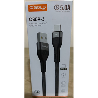 Cabo Usb Tipo C Turbo Power 5A Android Carregamento Rapido Celulares