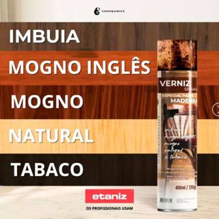 Verniz Spray Chesy 400ml em Cinco Cores em Oferta na Shopee