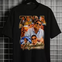 Camiseta Unissex Graphic Zeca Pagodinho Boolteg Camisa 100% Algodão BTL-040